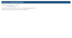 Desktop Screenshot of nonprofitcentral.blackbaudondemand.com